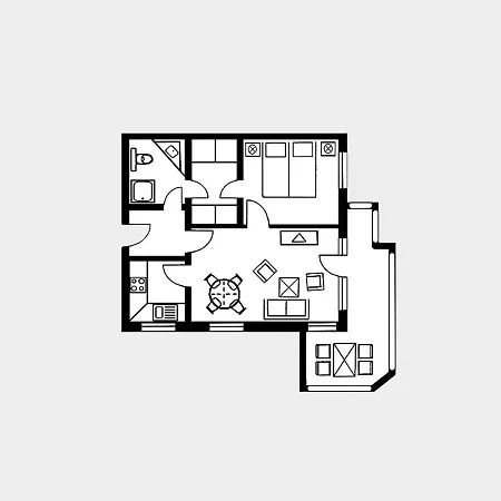 Strandvillen Binz - Ferienwohnung Mit 1 Schlafzimmer Und Balkon Ah-564 Exterior photo