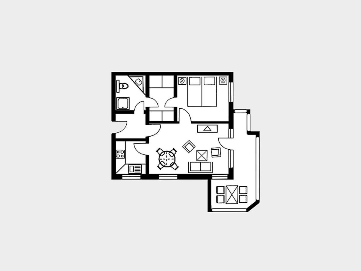 Strandvillen - Mit 1 Schlafzimmer Und Balkon Ah-564 Apartment